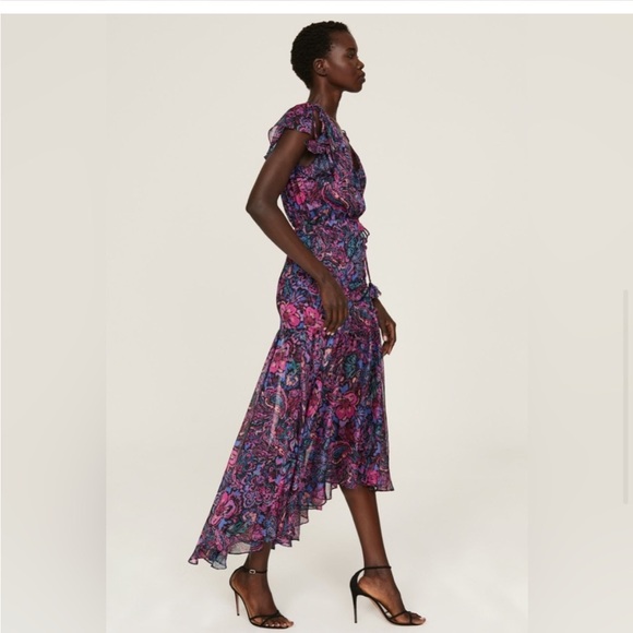 MISA Los Angeles ROBE MI-LONGUE COLETTE NWT X Small & Small - Picture 3 of 9